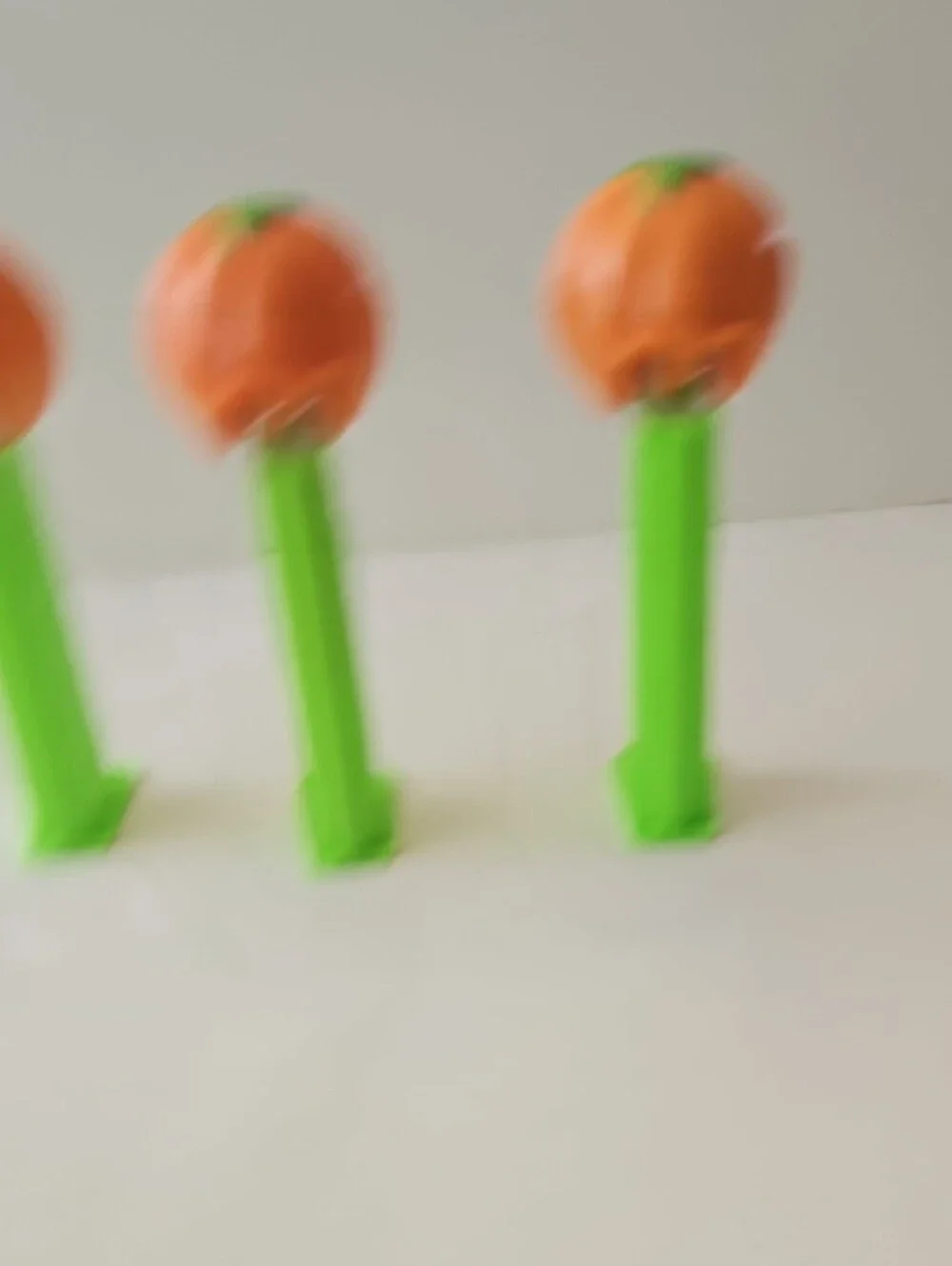 PEZ Halloween Pumpkin Candy Dispenser - Orange & Green
